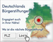 Landkarte Deutsche Bürgerstiftungen