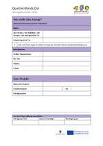 Antragsformular